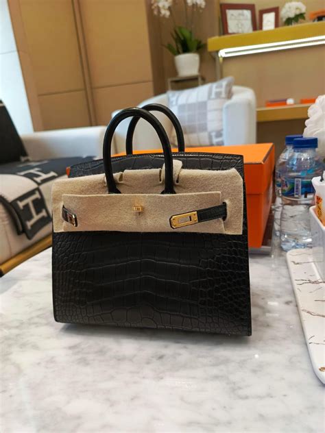 hermes birkin so black|birkin 20 matte alligator.